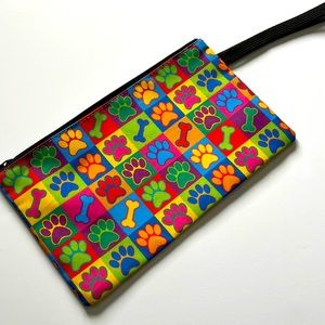 Puppy Paw wristlet bag